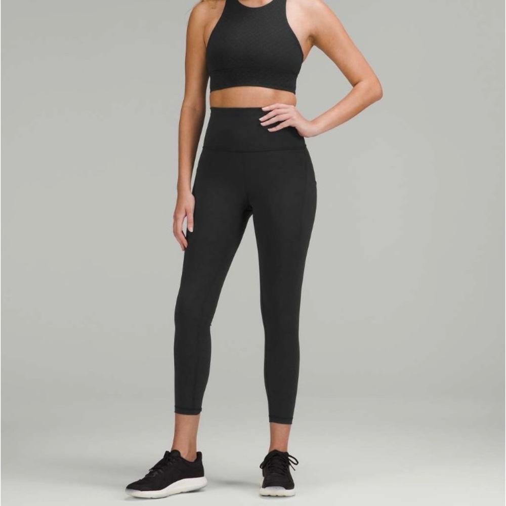Lululemon Wunder Train High Rise Tight with Pockets 25”, Black, 14